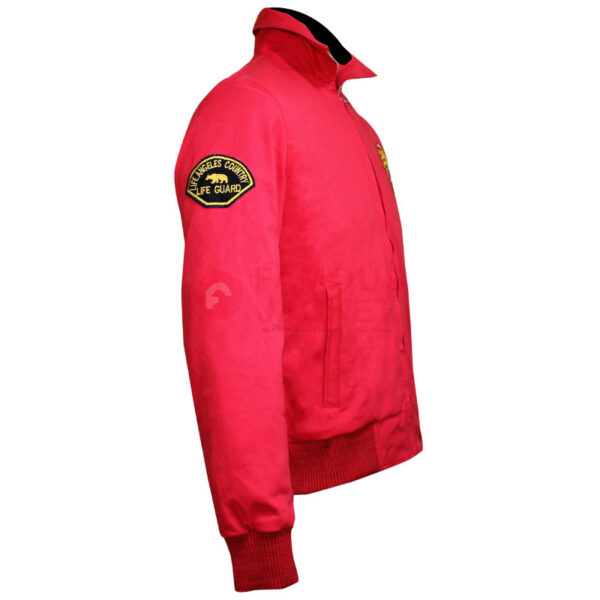 Baywatch Red Bomber Jacket Lifeguard David Hasselhoff Jacket