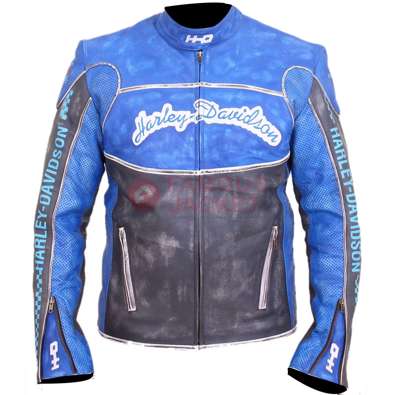 HDMM Blue Motorcycle Jacket | Harley Davidson jacket For Men