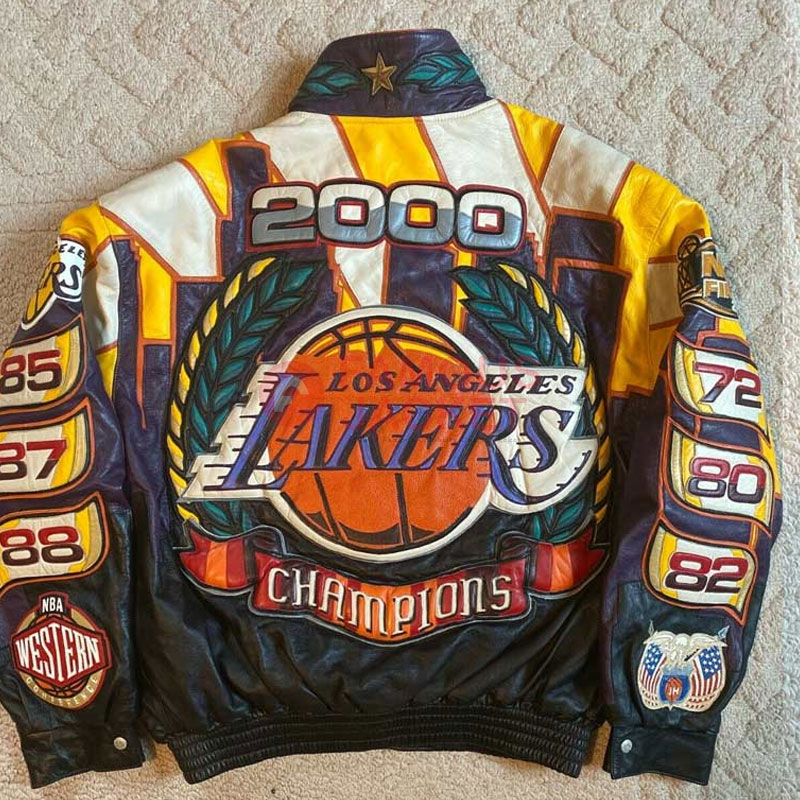 Jeff Hamilton Leather Jacket | Los Angeles Lakers Championship Jacket