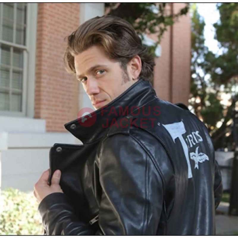T-Bird Leather Jacket | Grease 2 John Travolta Motorcycle Leather Jacket