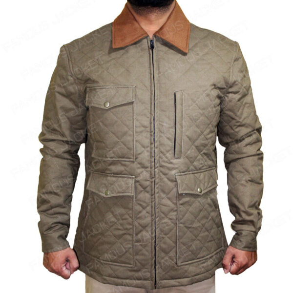 Kevin Costner Quilted Jacket | Yellowstone S04 John Dutton Quilted Jacket