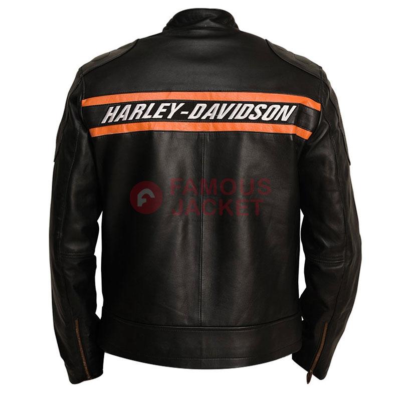 Bill Goldberg Leather Jacket | Harley Davidson Motorcycle Leather Jacket
