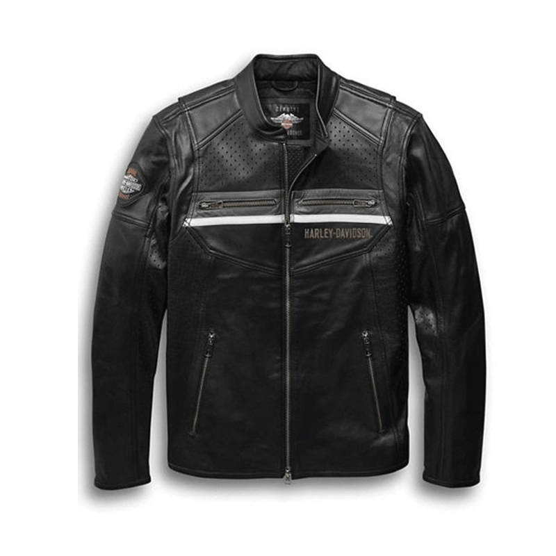 Harley Davidson Llano Jacket | Men’s Llano Perforated Leather Jacket