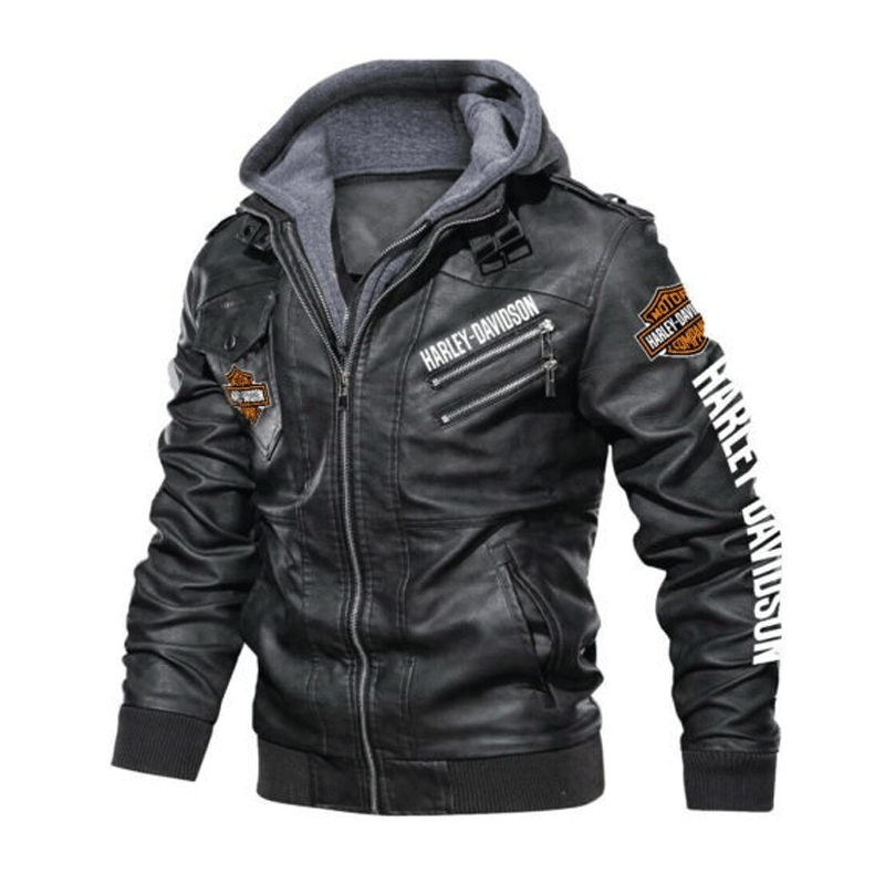 Harley Davidson Hoodie Jacket | Regulator Perforated Leather Jacket