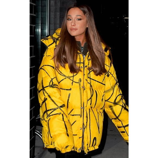 Ariana grande oversized puffer jacket best sale