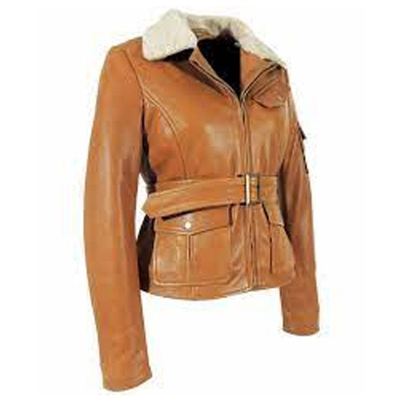 Amelia Earhart Leather Jacket | Night at the Museum Amy Adams Jacket