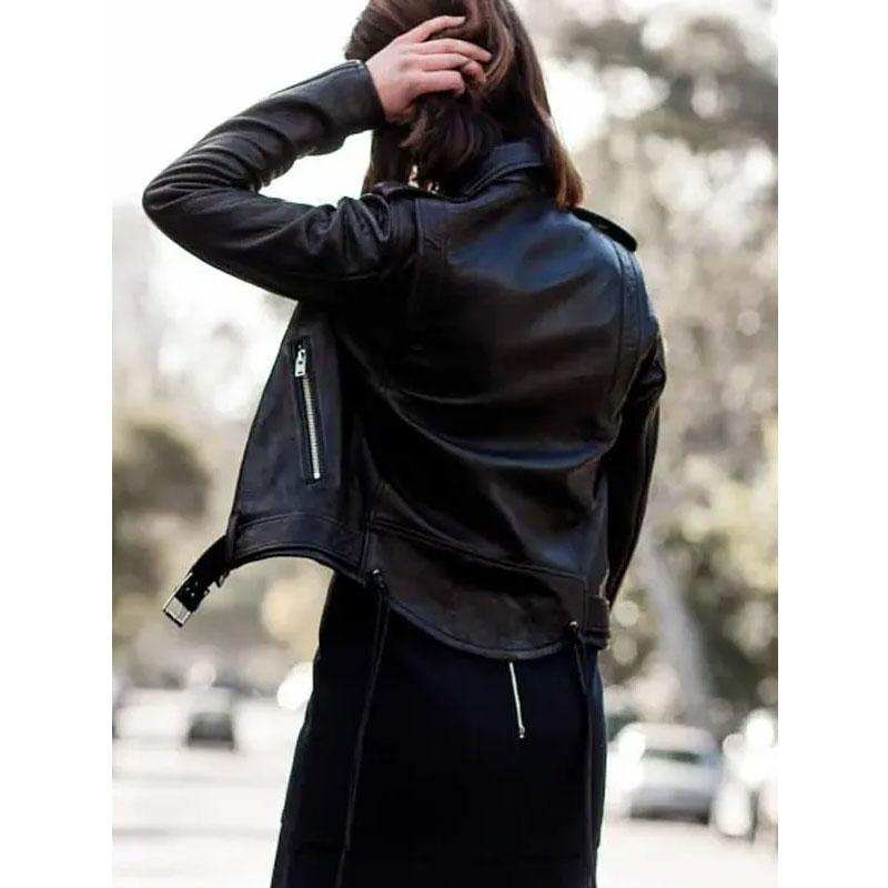 Menu Margot Leather Jacket | Anya Tayor-Joy The Black Leather Jacket