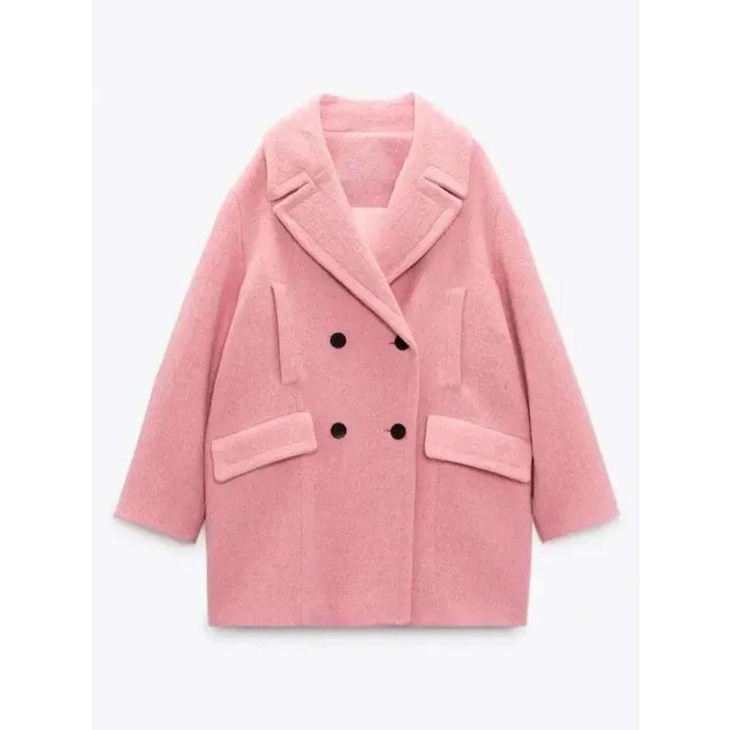 Emma Myers Wednesday 2022 Tv Series Enid Sinclair Pink Coat