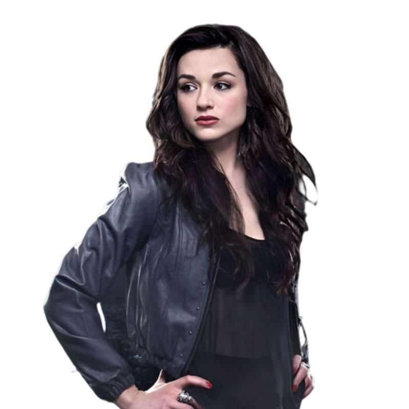 Allison Argent Teen Wolf The Movie Crystal Reed Black Leather Jacket