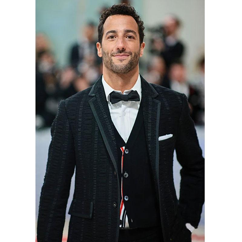 Daniel Ricciardo Met Gala 2023 Black Cotton Suit For Men’s