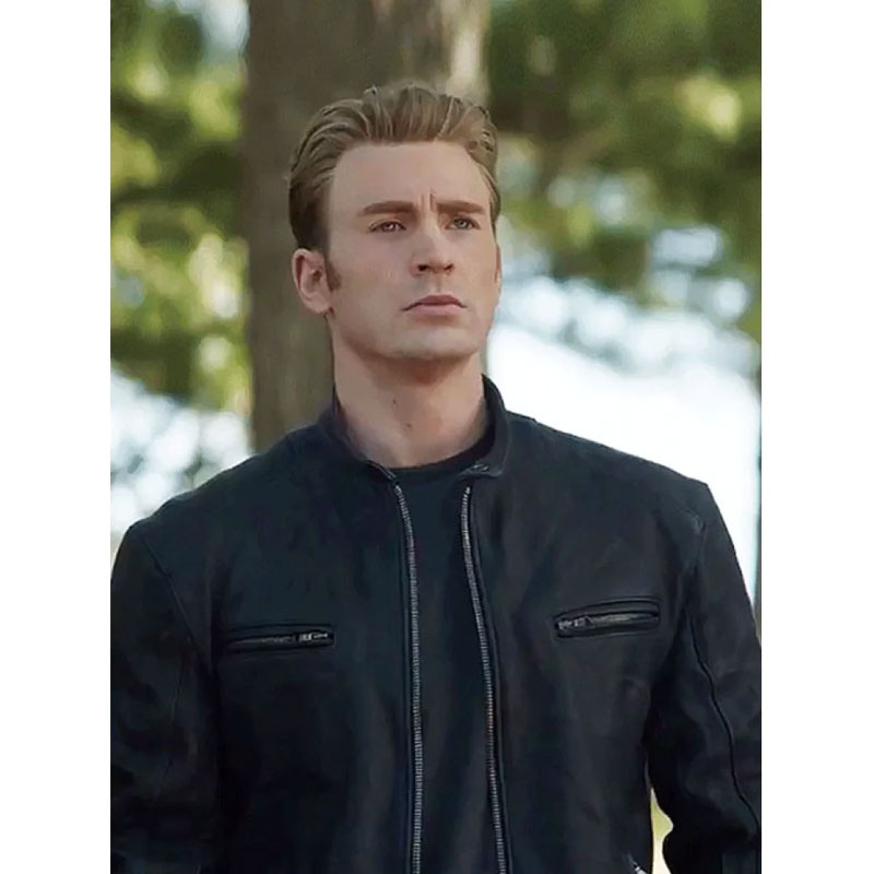 Avengers Endgame Chris Evans Leather Jacket